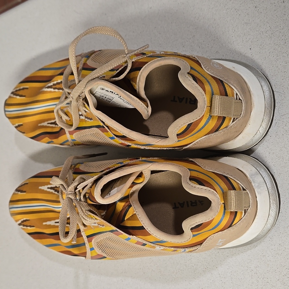 Ariat Fuse Navajo Mustard Sneakers - Picture 3 of 8